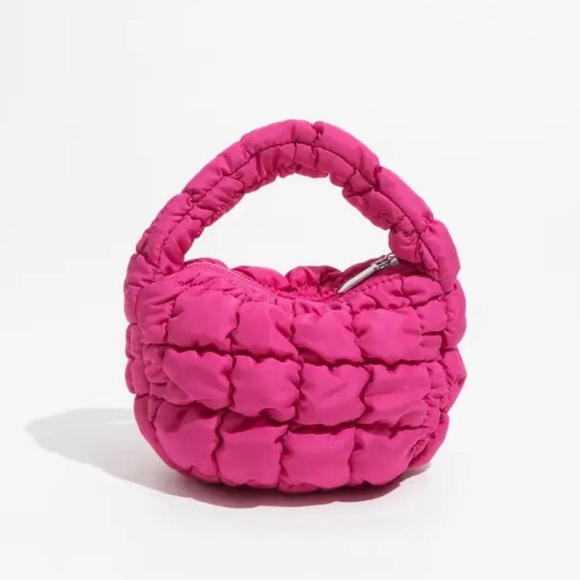 PUFFER STYLISH KOREAN HANDBAG PINKCORE TRENDY - Picture 5 of 6